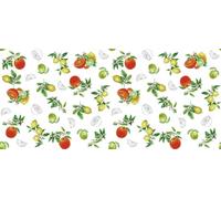 d-c-fix Manhattan Tablecloth, Table Cover, Table Linen, Oilcloth, Table, Kitchen, Dining Room, Dirt-Repellent Coating, Food-Safe, Citronella, 150 cm, Round