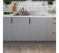 D-C-Fix Matt Light Grey 45cm x 10m Self-adhesive Vinyl Wrap for Doors & Furniture | Size: 450mm x 15000mm d-c-fix Grey 450mm x 15000mm