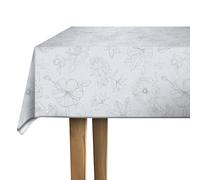 d-c-fix Oilcloth Tablecloth - Manhattan Palmas Natural 110 cm x 140 cm Square - Tablecloth for Kitchen, Dining or Garden Table - Food Safe, Washable & Waterproof
