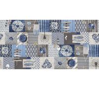 d-c-fix Oilcloth Tablecloth - Manhattan Sidney 140 cm x 180 cm Square - Tablecloth for Kitchen, Dining or Garden Table - Food Safe, Washable & Waterproof