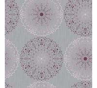 d-c-fix Oilcloth Tablecloth - Monte Carlo Charlene Grey 150cm x 220cm Square - Vintage Style Tablecloth for Kitchen Dining Garden Table - Food Safe Washable & Waterproof
