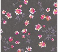 d-c-fix Oilcloth Tablecloth - Monte Carlo Cheryl Anthracite 150cm x 220cm Square - Vintage Style Tablecloth for Kitchen Dining Garden Table - Food Safe Washable & Waterproof