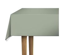 d-c-fix Oilcloth Tablecloth - Sage Green 110cm x 140cm Rectangular - Vintage Style Table Cover for Kitchen, Dining or Garden Table - Food Safe, Washable & Waterproof