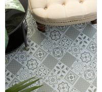 D-C-Fix Oriental Tiles Green 30.48 X 30.48Cm Self-Adhesive Vinyl Floor Tiles Pack 22 (2Sqm)