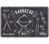 d-c-fix Place Mat - Rio Barbecue Slate 29 cm x 44 cm Square - Table Mat for Kitchen and Dining Table - Food Safe & Washable Dining Table Set