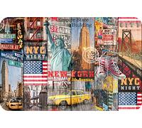 d-c-fix Place Mat Rio Place Mat Table Mat Table Kitchen Dining Room Living Room Decoration 100% Polypropylene Food-Safe Wipe Clean Times Square 44 cm x 29 cm