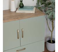 D-C-Fix Plain Matt Sage Green Self Adhesive Vinyl Wrap Film For Kitchen Doors And Furniture 1M(L) 67.5Cm(W)