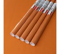 D-C-Fix Plain Matt Terracotta Burnt Orange Self Adhesive Vinyl Wrap Film For Kitchen Doors And Furniture 2M(L) 67.5Cm(W) Pack Of 5