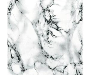 d-c-fix Plastic Self-Adhesive Contact Paper Stone Decor Vinyl Fablon Sticker Wallpaper for Kitchen Furniture Living Room Marmi White 900mm/m