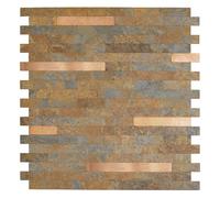 d-c-fix Premium Slate Tile 29.7 x 29.2 cm - Washable Decorative Tile Sticker Decoration PVC Coating - for Bathroom, Kitchen