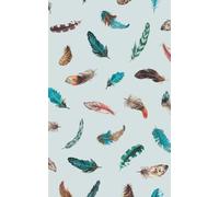 d-c-fix window film privacy Finja - 45cm x 1,5m - static vinyl films for glass windows with a bird feather pattern - self-adhesive, opaque, frosted, decorative for bathroom, home & kitchen