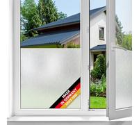 d-c-fix window film privacy Ilva - 45cm x 1,5m - static vinyl films for glass windows with a brushed steel design - self-adhesive, opaque, frosted, decorative for bathroom, home & kitchen