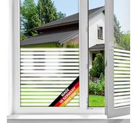 d-c-fix Privacy Window Film Linia 90 cm x 1,5 m Static Cling | Static Cling Self-Adhesive Film - Decorative Frosted Privacy Glass with modern design for Windows, Glass Doors & Panels