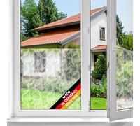 d-c-fix Privacy Window Film Tara 45 cm x 2 m Self-Adhesive | Self-Adhesive Window Film - Decorative Frosted Privacy Glass with modern design for Windows, Glass Doors & Panels