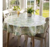 D-C-Fix Rain Forest 140Cm Round Eco Line Pvc Free Polyester Tablecloth