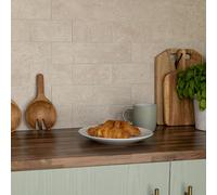 D-C-Fix Sand Stone Premium Self Adhesive Composite Wall Tile pack 5 (0.47sqm) in Beige | Size: 305mm x 305mm d-c-fix Beige 305mm x 305mm