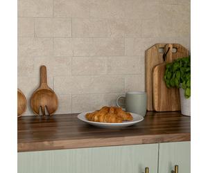 D-C-Fix Sand Stone Premium Self Adhesive Composite Wall Tile pack 5 (0.47sqm) in Beige | Size: 305mm x 305mm d-c-fix Beige 305mm x 305mm