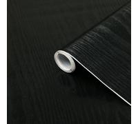 DCFIX STICKY BACK PLASTIC 2m X67.5cm BLACK WOODGRAIN VINYL FILM SELF ADHESIVE