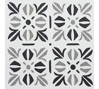 d-c-fix self Adhesive Floor Tiles Cubia Pattern Patterned 11 Pack 30,5 cm x 30,5 cm - Peel and Stick Vinyl Stickers for Bathroom & Kitchen