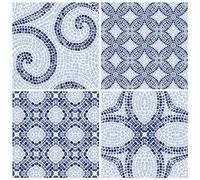 d-c-fix self Adhesive Floor Tiles Roman Mosaic Patterned 11 Pack 30,5 cm x 30,5 cm - Peel and Stick Vinyl Stickers for Bathroom & Kitchen
