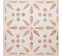 d-c-fix self adhesive floor tiles Vintage flowers patterned 11 pack 30,5 cm x 30,5 cm - peel and stick vinyl stickers for bathroom & kitchen