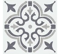 d-c-fix Set of 6 Tile Stickers, Wall Tiles, 15 x 15 cm, Jamila Grey, Practical Adhesive Tiles for Kitchen, Bathroom and Kitchen Splashback, Self-Adhesive Wall Tile Stickers, Water-Resistant Tile Film