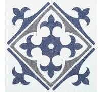 d-c-fix Set of 6 Tile Stickers, Wall Tiles, 15 x 15 cm, Nadia Blue, Practical Adhesive Tiles for Kitchen, Bathroom and Kitchen Splashback, Self-Adhesive Wall Tile Stickers, Water-Resistant Tile Film