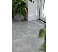 D-C-Fix Solid Concrete Effect Self-Adhesive Vinyl Floor Tiles - Contains One Pack Of 30.48 X 30.48 Cm Tiles (1 Sqm) One Colour