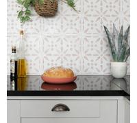 D-C-Fix Vintage Flowers Self Adhesive Vinyl Wall Tiles Pack Of 6 (0.56Sqm)