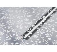 d-c-fix vinyl wrap Flower tendril metallic patterned 67,5 cm x 1,5 m - sticky back plastic roll for furniture, kitchen & cupboards - contact paper sticker self adhesive film