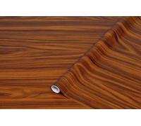 d-c-fix vinyl wrap Gold walnut wood effect 90 cm x 2,1 m - sticky back plastic roll for furniture, kitchen & cupboards - contact paper sticker self adhesive film