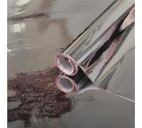 d-c-fix vinyl wrap High gloss silver metallic 45 cm x 1,5 m - sticky back plastic roll for furniture, kitchen & cupboards - contact paper sticker self adhesive film