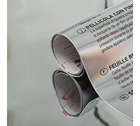 d-c-fix vinyl wrap Silver metallic 45 cm x 1,5 m - sticky back plastic roll for furniture, kitchen & cupboards - contact paper sticker self adhesive film