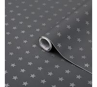 d-c-fix Vinyl Wrap Stars grey 45 cm x 2 m - Removeable Sticky Back Plastic | Self Adhesive Vinyl for Furniture, Kitchen Cabinets, Table & Window Sills - DIY Peel and Stick Wrap - Wipe Clean & Durable