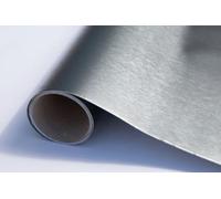 1.5mX 67.5cm METALLIC BRUSHED STEEL STICKY BACK PLASTIC SELF ADHESIVE VINYL FILM