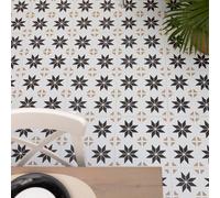 D-C-Fix Vivid Stars Self Adhesive Vinyl Floor Tiles Pack of 11 (1sqm) in White | Size: 304.8mm x 304.8mm d-c-fix White 304.8mm x 304.8mm