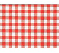 d-c-fix Waterproof Tablecloth Avanti red-white 140 x 110 cm | Vintage Wipeable Vinyl Tablecloth for Dining, Kitchen & Garden Table - Plastic Table Cover, Food Safe & Waterproof