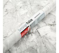 D-C FIX WHITE/GREY MARBLE STICKY BACK PLASTIC SELF ADHESIVE VINYL FILM 67.5cm