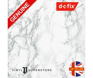 D-C FIX WHITE/GREY MARBLE STICKY BACK PLASTIC SELF ADHESIVE VINYL FILM 90cm