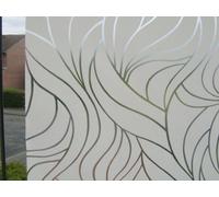 D-C-Fix White Swirl Frosted Glass Effect Static Cling Self Adhesive Vinyl Film 1M X 67.5Cm
