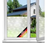 D-C-Fix 1M X 67.5Cm Charis White Glass Window Static Cling Vinyl Film Self Adhesive