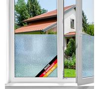 d-c-fix window film privacy Drops - 45cm x 2m - self adhesive vinyl films for glass windows with a modern waterdrop pattern - opaque, frosted, decorative for bathroom, home & kitchen