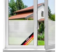 d-c-fix window film privacy Jalousie - 45cm x 2m - self adhesive vinyl films for glass windows with a modern stripe pattern - opaque, frosted, decorative for bathroom, home & kitchen