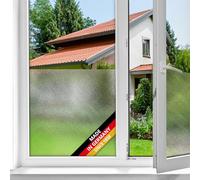 d-c-fix window film privacy Milky - 45cm x 2m - self adhesive vinyl films for glass windows with a modern fog pattern - opaque, frosted, decorative for bathroom, home & kitchen