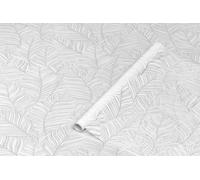 d-c-fix window film privacy Premium Blado - 45cm x 1,5m - static vinyl films for glass windows with a geometric leaves pattern - self-adhesive, opaque, frosted, decorative for bathroom, home & kitchen