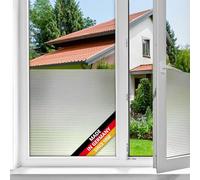 d-c-fix window film privacy Stripes - 67,5cm x 2m - self adhesive vinyl films for glass windows with a modern design - opaque, frosted, decorative for bathroom, home & kitchen