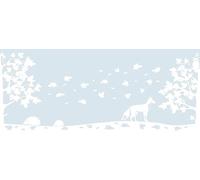 d-c-fix window film privacy Woodlands static cling borders 20 cm x 1,5 m - frosted glass film sticker opaque - for home, kitchen, bathroom & office