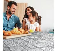 D-C-TABLE Manhattan Visbi Round Oilcloth Tablecloth 150 cm