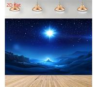 D Christmas scene banner in the stable suitable for birthdays parties and multiple sizes to choose from