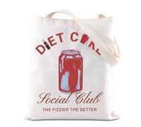 D-Coke Social Club Tote Bag Bachelorette Gift Bartender Gift Summer Trip Gift Soda Lover Gift Coke Lover Handbag (RED Coke UK)